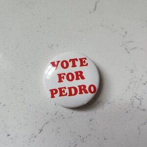 Hot Topic Vote for Pedro Vintage 2004 Napoleon Dynamite Pin 1.5 In